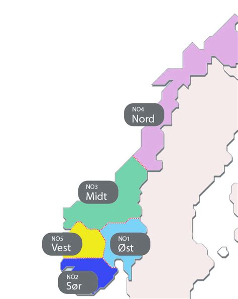 kart over strømsoner i norge